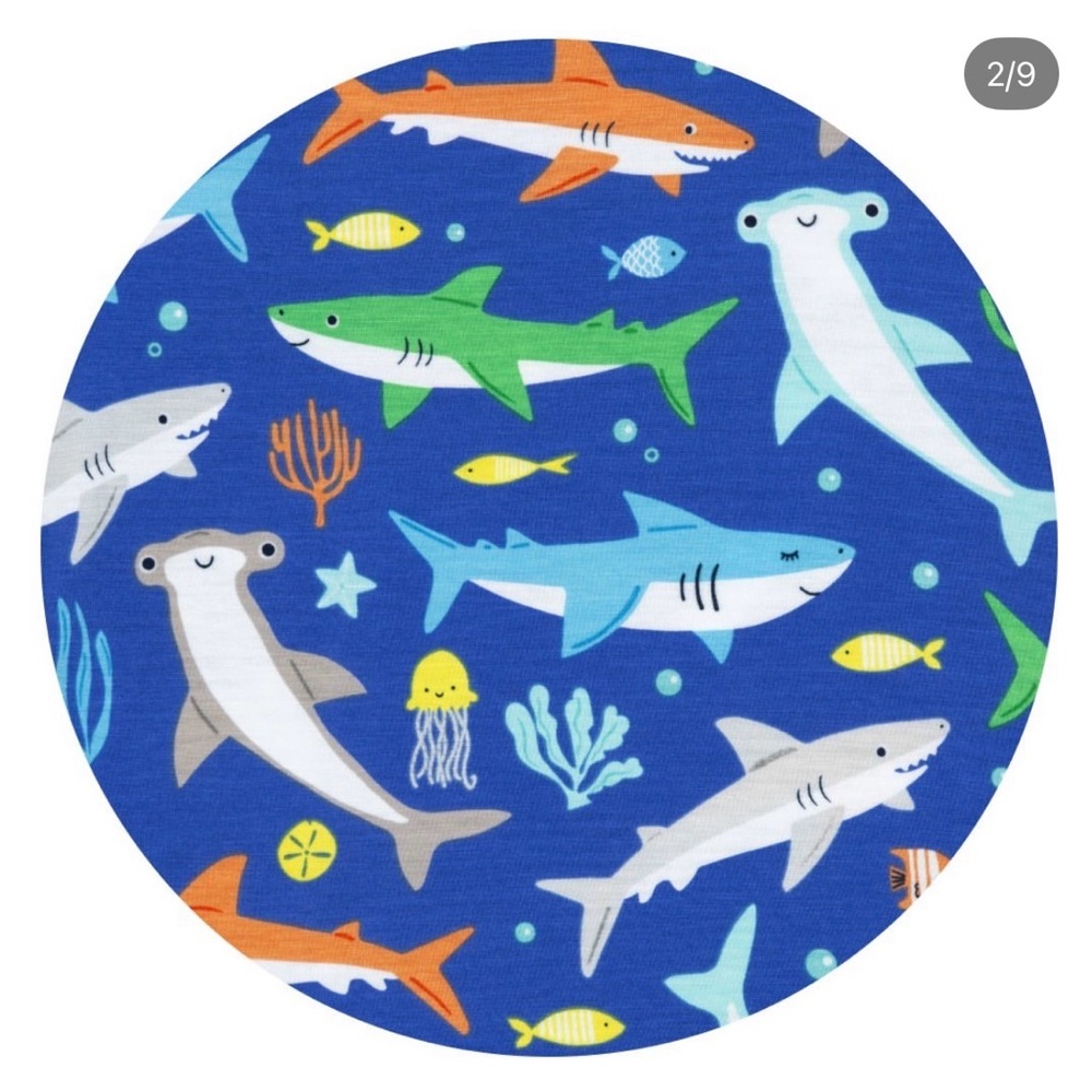Rad Reef Little Sleepies sharks pajamas (4T)